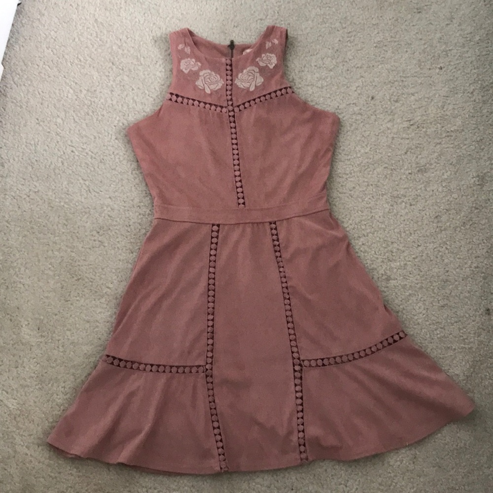 Altar’d State Suede Rose Dress